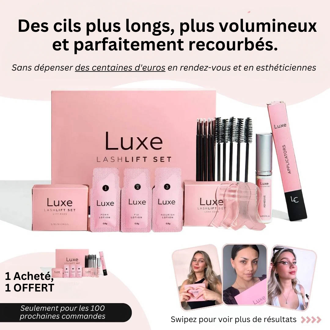 Kit Rehaussement de cils Luxe (1 Acheté, 1 OFFERT)