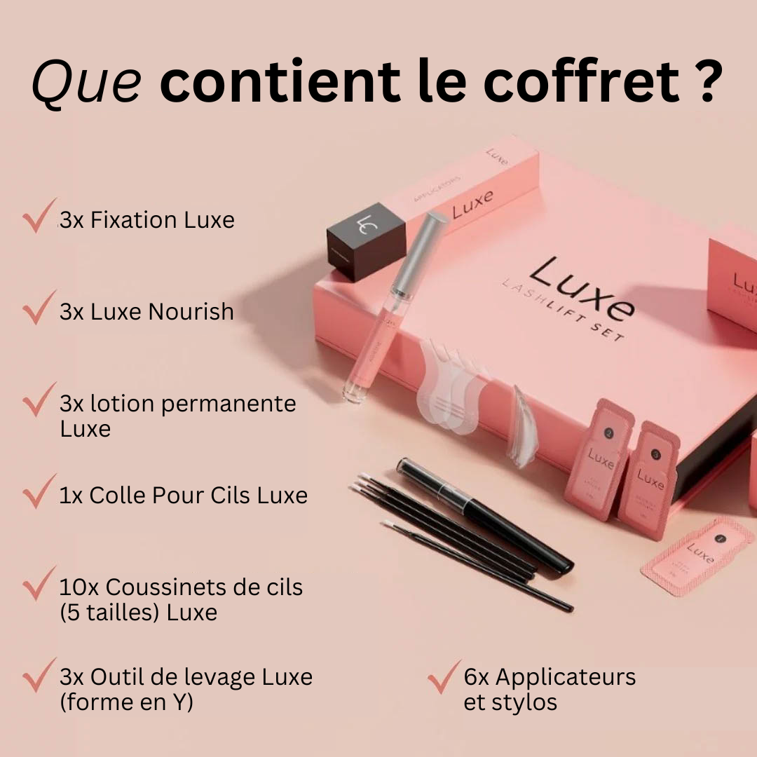 Kit Rehaussement de cils Luxe (1 Acheté, 1 OFFERT)